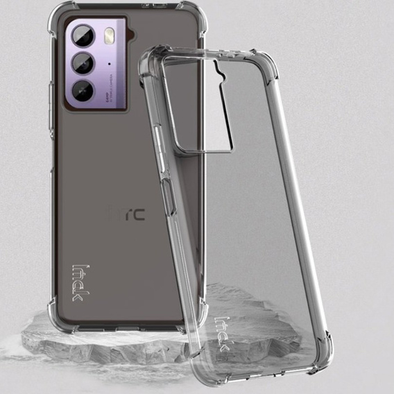 IMAK case for HTC U23 / U23 Pro, Dropproof, transparent / black