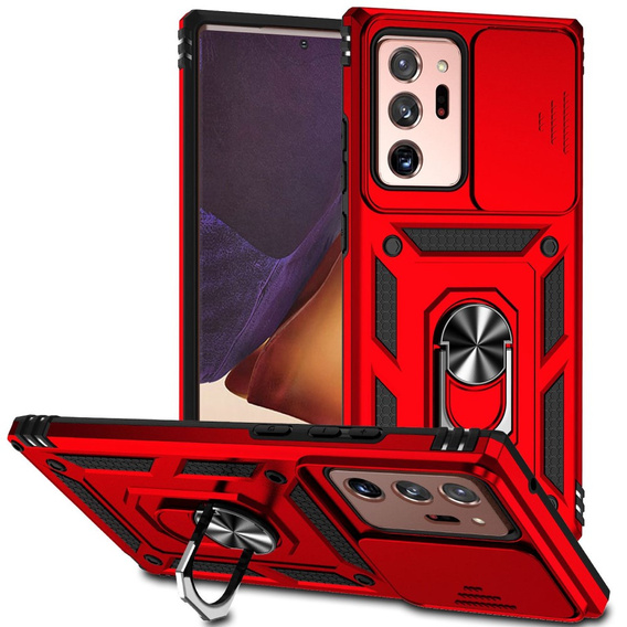 Case for Samsung Galaxy Note 20 Ultra, CamShield Slide, red