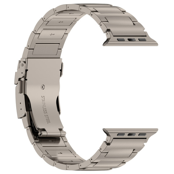 Stainless segments bracelet for Apple Watch 7/6/5/4/SE/3/2/1 45/44/42mm, Silver