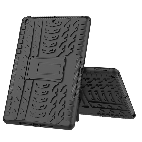 Case for iPad 10.2 2021 / 2020 / 2019, Tire Armor, black