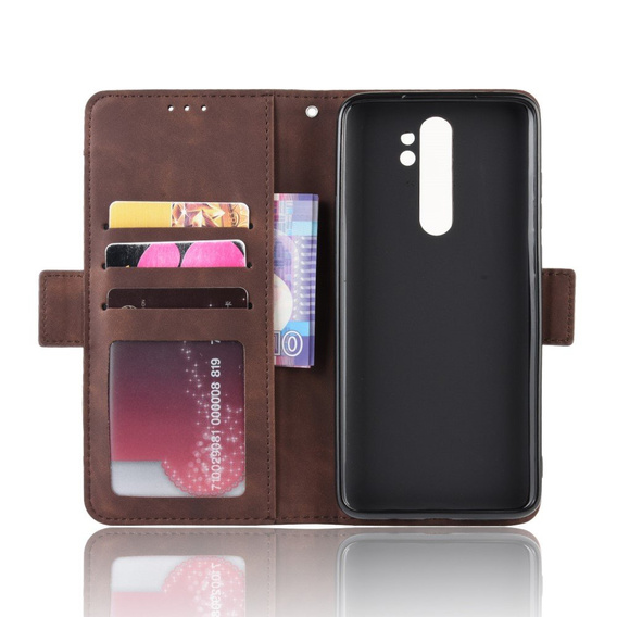 Flip case for Xiaomi Redmi Note 8 Pro, Card Slot, brown