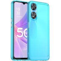 Case for Oppo A78 5G, Fusion Hybrid, blue