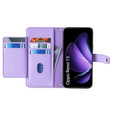 Flip case for Oppo Reno 13, Wallet Zipper Pocket, purple