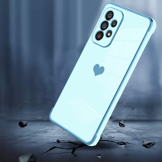 Case for Samsung Galaxy A33 5G, Electro heart, blue