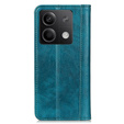 Case for Xiaomi Redmi Note 13 5G, Wallet Litchi Leather, green