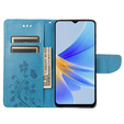 Flip case for Oppo A17, Butterfly, blue