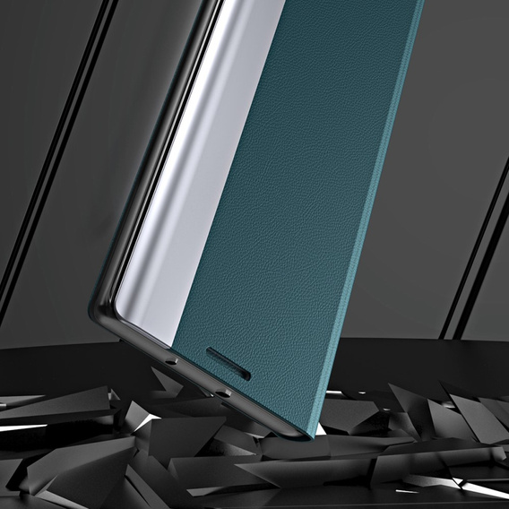 Flip case for Xiaomi Redmi 13C / Poco C65, Side Magnetic, green