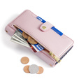 Flip case for Realme 12 Pro 5G / 12 Pro+ 5G, Wallet Zipper Pocket, pink