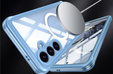 Case for Samsung Galaxy S25 FE, Shockproof, with glass, for MagSafe, blue