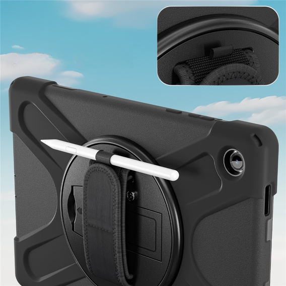 Armoured case with stand and shoulder strap for Samsung Galaxy Tab A11+