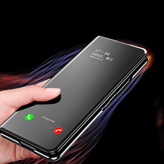 Case for Samsung Galaxy Z Fold3 5G, Clear View, black
