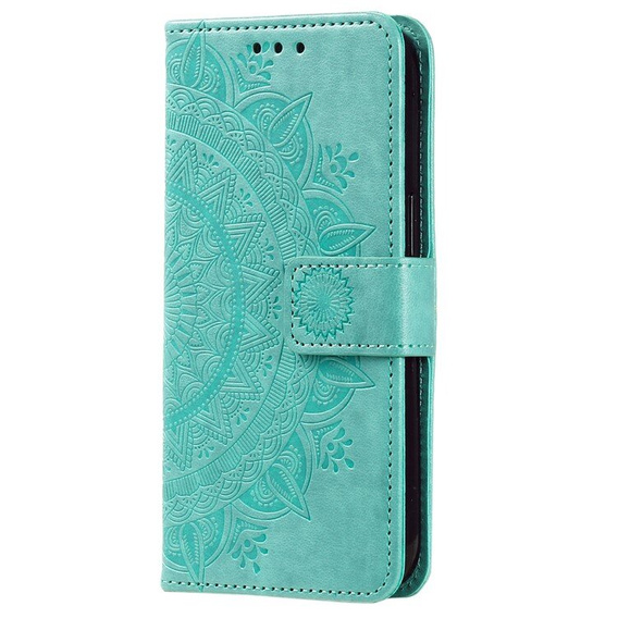 Flip case for Samsung Galaxy A55 5G, Mandala Flower, green