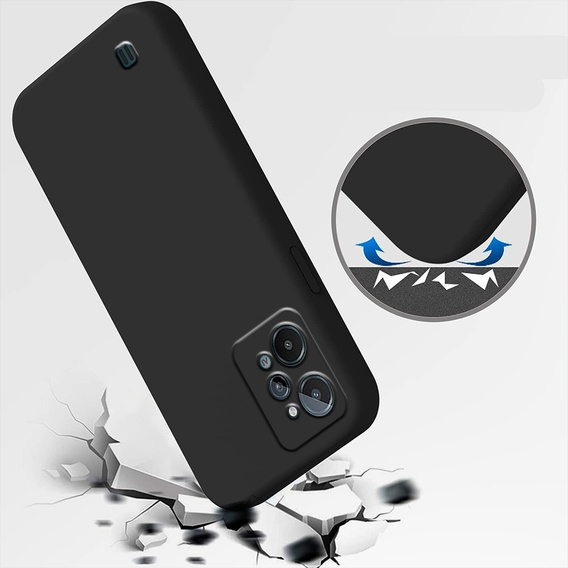 Case for Realme C31, Silicone Lite, black