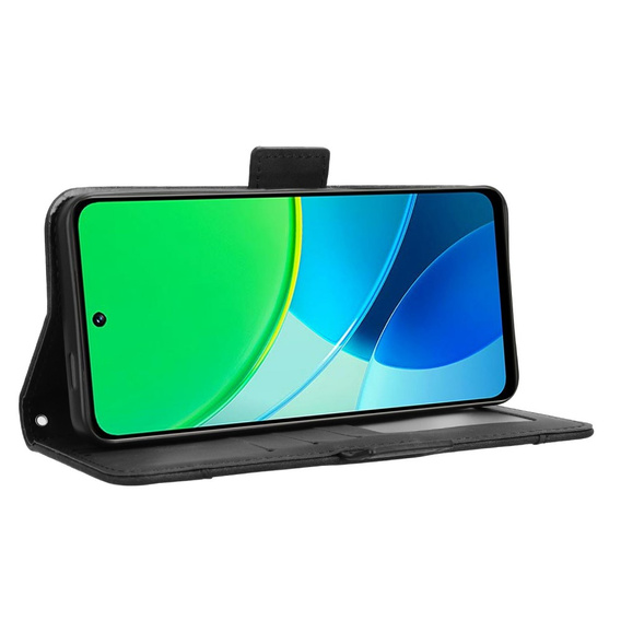 Flip case for Vivo Y19s, Card Slot, black
