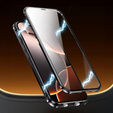 Magnetic Dual Glass MagSafe case for iPhone 15, black