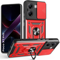 Case for Xiaomi Poco X7 Pro 5G, CamShield Slide, red