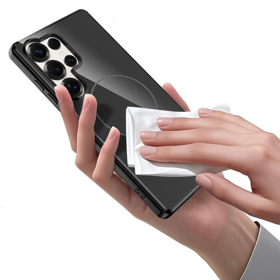 Case for Samsung Galaxy S25 Ultra, GKK Leather, black