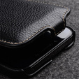 MELKCO flip case for iPhone 14 Pro, leather, flip, black