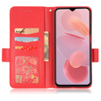 Flip case for Ulefone Note 12P, Wallet Litchi Magnet, red