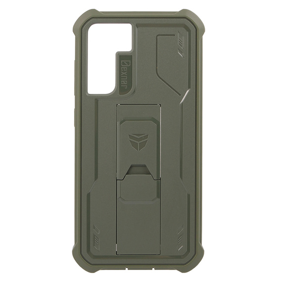 Armored case for Samsung Galaxy S21 FE, Dexnor Full Body, green