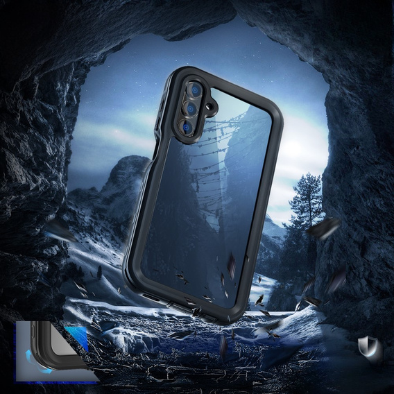IP68 Waterproof Case for Samsung Galaxy A15 5G, Redpepper, black