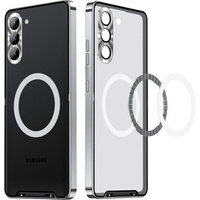 Camera Protection Case for Samsung Galaxy S23 Plus, CamShield MagSafe, transparent / silver