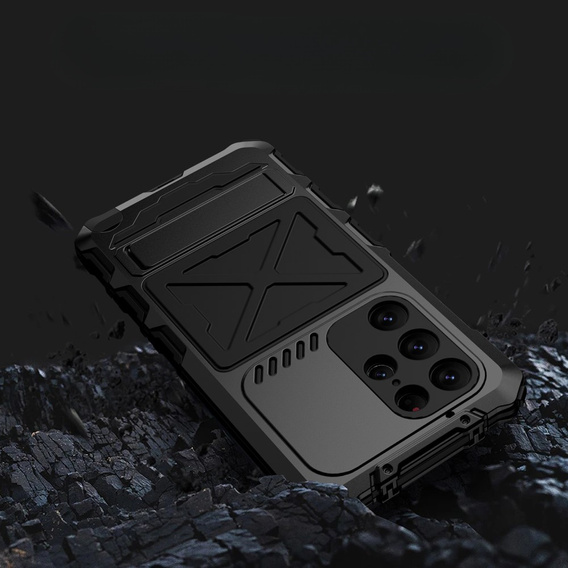 Armored case for Samsung Galaxy S23 Ultra, R-JUST, black