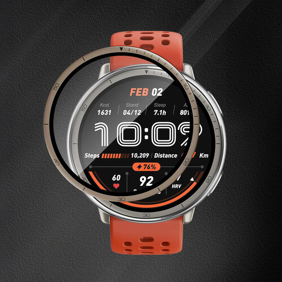 2x ERBORD Hybrid Glass for Amazfit Active 2