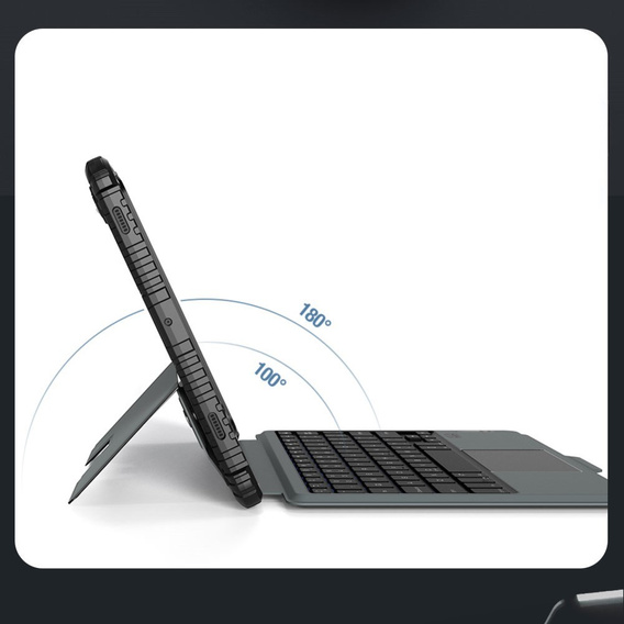 Case + keyboard Galaxy Tab S9, NILLKIN Bumper Pen Slot, black