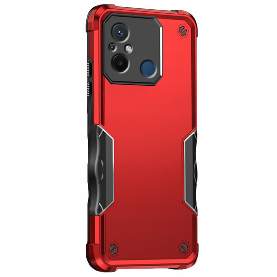 Armored case for Xiaomi Redmi 12C, Dual-Layer, red