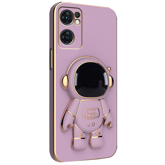 Case for Oppo Reno 7 5G, Astronaut, purple