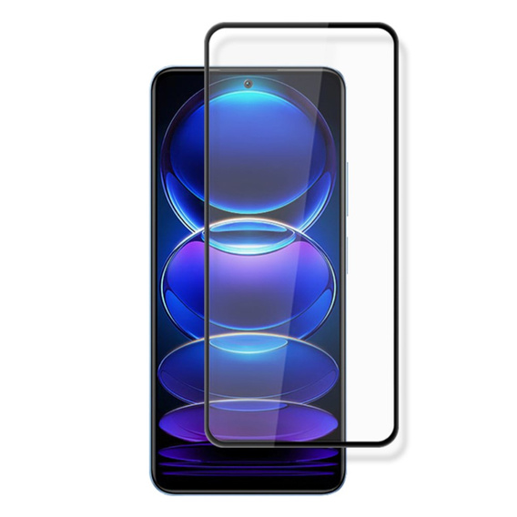 Mocolo Full Glue Tempered Glass for Xiaomi Poco X5 Pro 5G, black frame