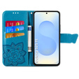 Flip case for Samsung Galaxy S25 FE, Butterfly, blue