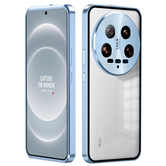 Case for Xiaomi 14 Ultra, Magnetic Dual Glass, blue