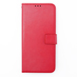 Flip case for Motorola Moto G54 5G, Crazy Horse Wallet, red