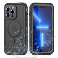 Waterproof case for iPhone 13 Pro, Redpepper, for MagSafe, black