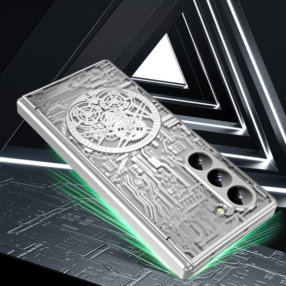 Case for Samsung Galaxy Z Fold6 5G, Mechanical Legend, silver