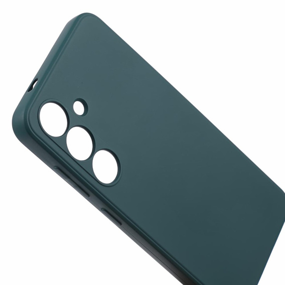 Case for Samsung Galaxy S24+ Plus, Silicone Lite, dark green