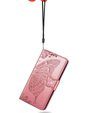 Flip case for Oppo Reno 12 Pro, Butterfly, pink rose gold