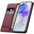 Case for Samsung Galaxy A55, ERBORD Vintage, red + Screen Glass