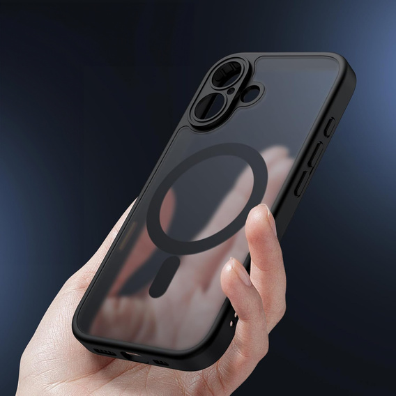 Matt Case for iPhone 17, for Magsafe, matt black