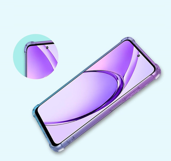 Case for Oppo A40 / Oppo A40m, Gradient Dropproof, Purple / blue