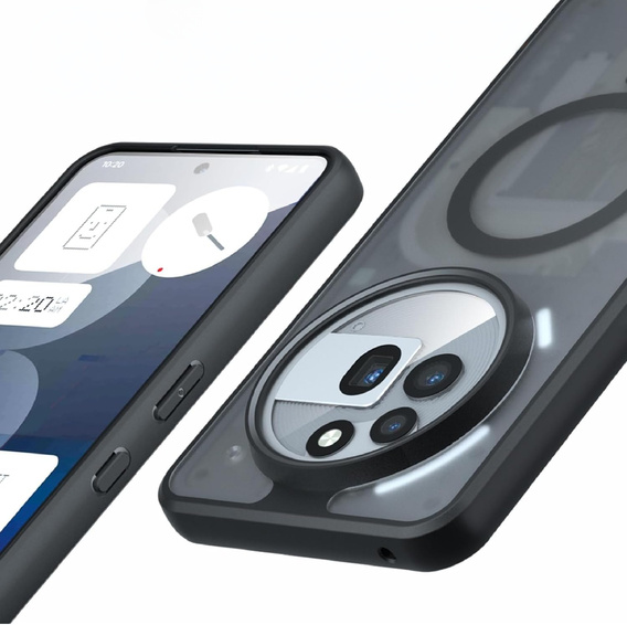 Case for Nothing Phone 3A Pro, for MagSafe, ERBORD Matt Case, black