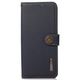 KHAZNEH RFID case for Xiaomi Poco F6 Pro, Litchi Texture, blue