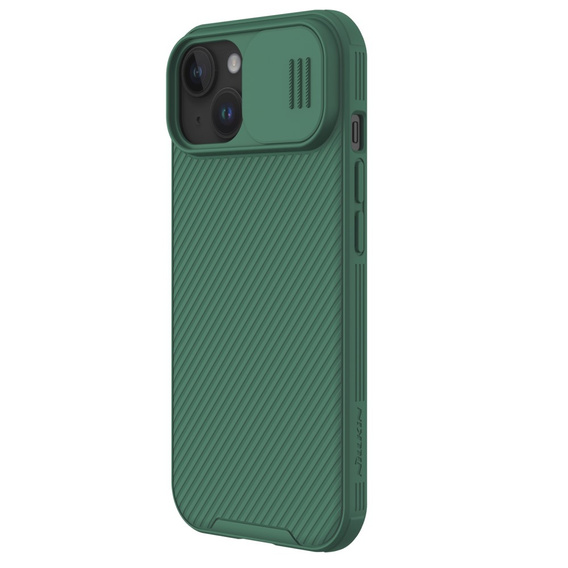 Nillkin Armored Case for iPhone 15 Plus, CamShield Pro, Green