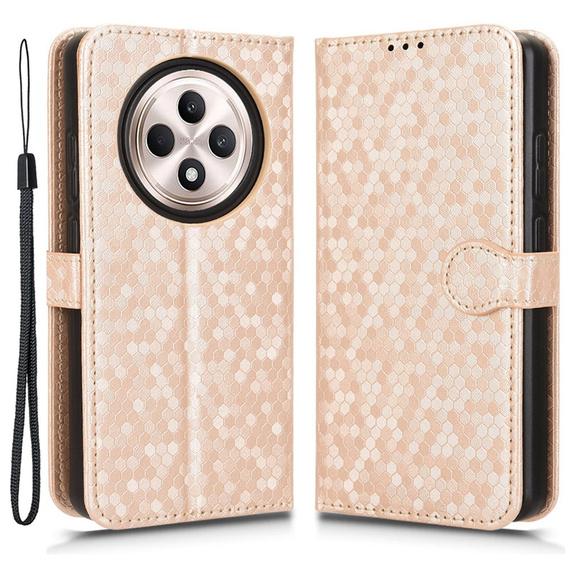 Flip case for Oppo Reno 12FS / 12F, Wallet Rhombus, pink