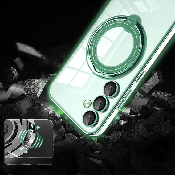 Magnetic Case for Samsung Galaxy S25+ Plus, for MagSafe, green