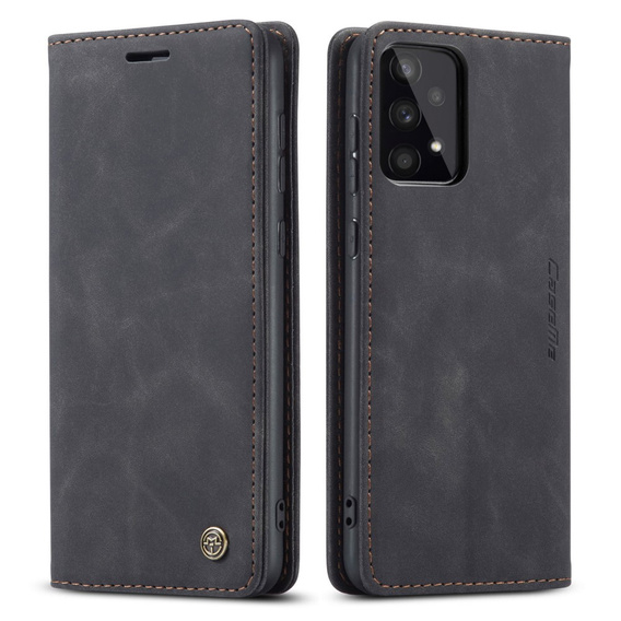 CASEME case for Samsung Galaxy A33 5G, Leather Wallet Case, black
