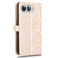 Flip case for T Phone 3 5G, Wallet Rhombus, gold