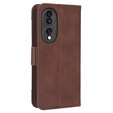 Flip case for Honor 70 5G, Card Slot, brown